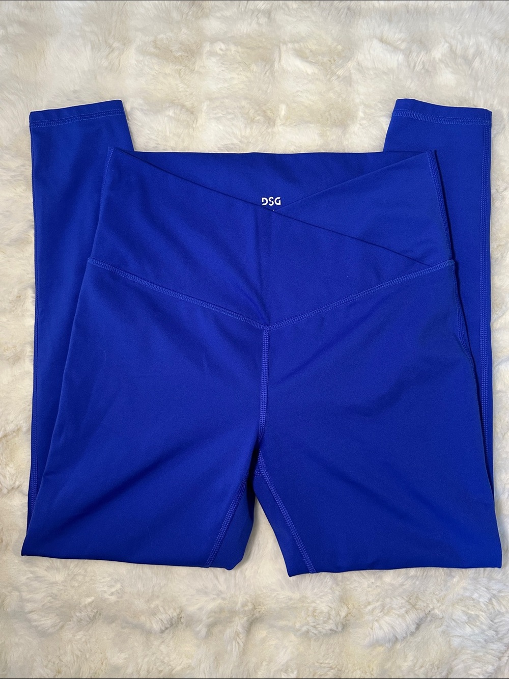 DSG Royal Blue Crossover Waist Leggings